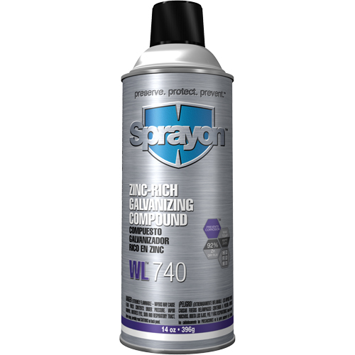 WL740 Zinc-Rich Galvanizing Compound, Aerosol Can Nassau Supply