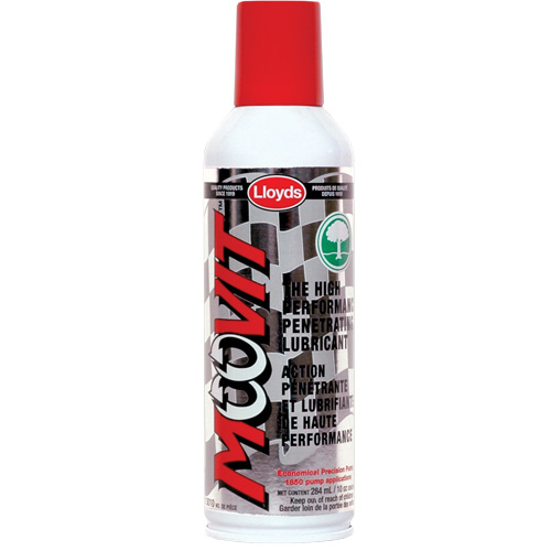 Lubrifiant haute performance Moovit, Canette a&eacute;rosol/Bouteille &agrave; g&acirc;chette, 10 oz/10 oz Nassau Supply