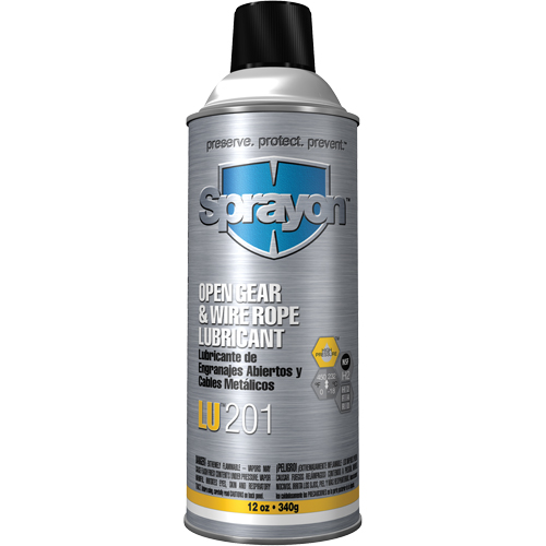 LU201 Open Gear & Wire Rope Lubricant, Aerosol Can Nassau Supply
