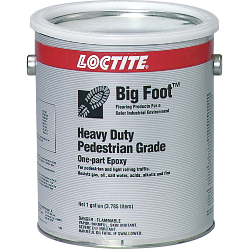 Big Foot Heavy-Duty Pedestrian Grade Anti-Slip Floor Coating, 1 gal., Epoxy-Based, Black Nassau Supply