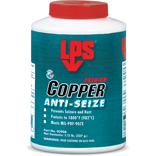Copper Anti-Seize, 1 lbs., Bottle, 1800°F (982°C) Max Temp. Nassau Supply