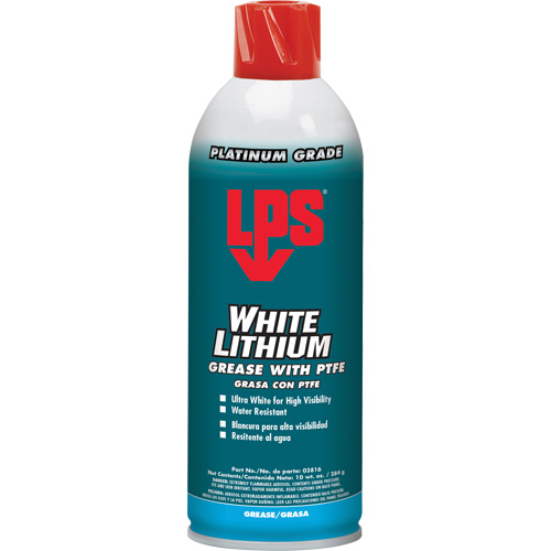 White Lithium Grease With PTFE, Aerosol Can Nassau Supply
