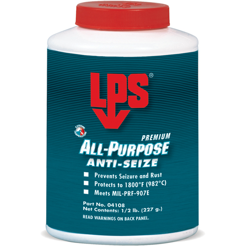 All-Purpose Anti-Seize, 1/2 lbs., Bottle, 1800°F (982°C) Max. Temp Nassau Supply