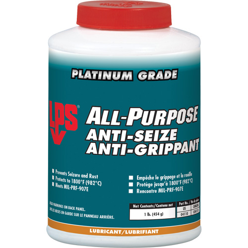 All-Purpose Anti-Seize, 1 lbs., Bottle, 1800°F (982°C) Max. Temp Nassau Supply