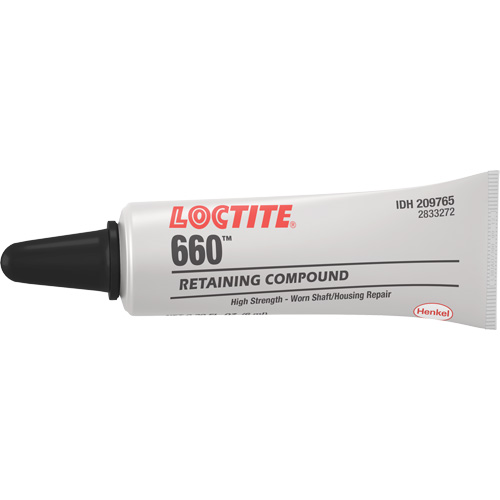 Quick Metal 660 Press Fit Repair Retaining Compound, 6 ml, Tube, Silver Nassau Supply