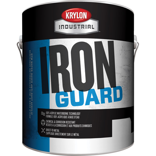 Industrial Iron Guard&reg; Water-Based Enamel, 3.78 L, Gallon, Red Nassau Supply