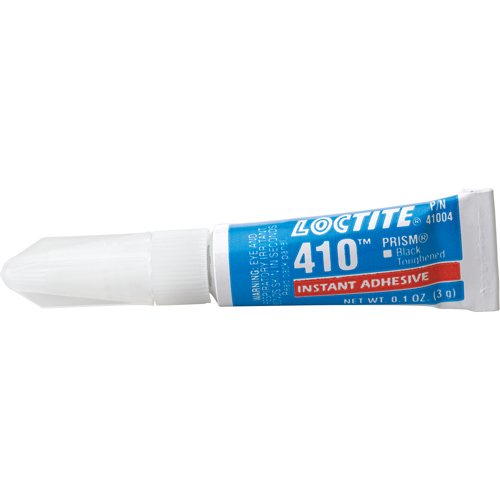 Adh&eacute;sif instantan&eacute; 410, Noir, Tube, 3 g Nassau Supply