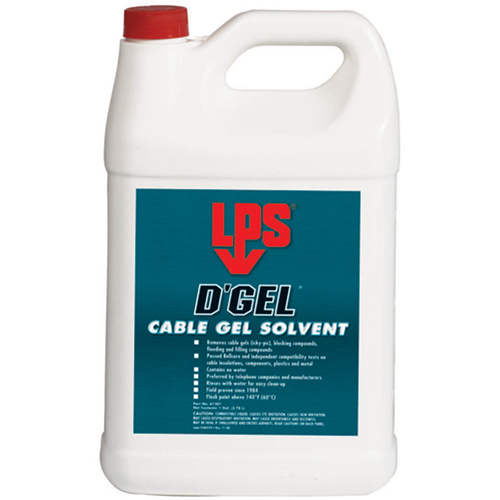 Solvant de gel D'Gel pour c&acirc;bles, 1 gal., Cruche Nassau Supply