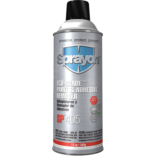SP405 Eco-Grade Paint & Adhesive Remover, 12 oz, Aerosol Can Nassau Supply