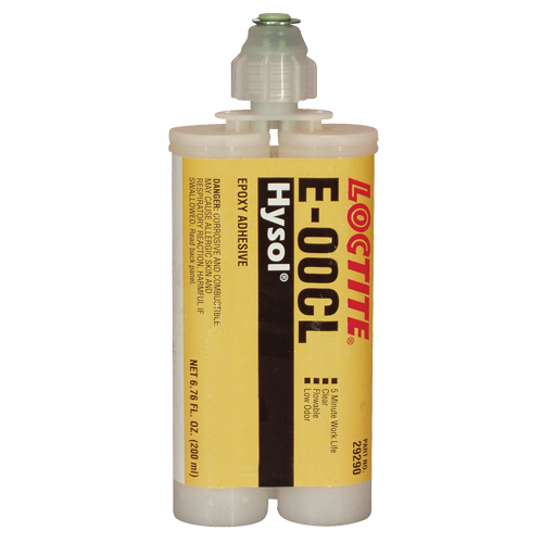 Adh&eacute;sif structurel E-00CL, 200 ml, Cartouche double, Deux composants, Transparent Nassau Supply