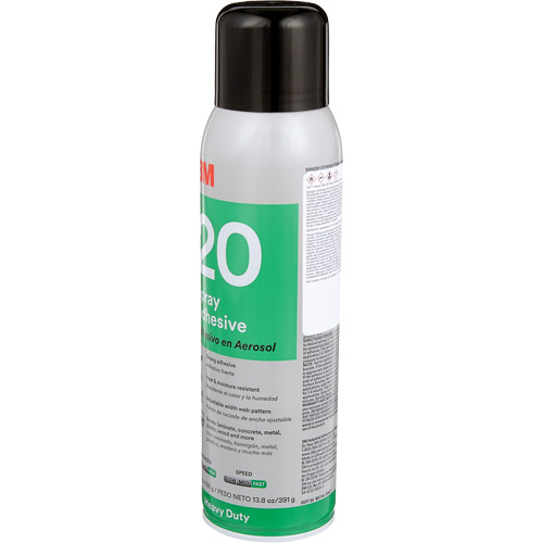 20 Heavy Duty Spray Adhesive, Clear, Aerosol Can Nassau Supply