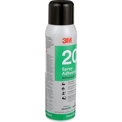 20 Heavy Duty Spray Adhesive, Clear, Aerosol Can Nassau Supply