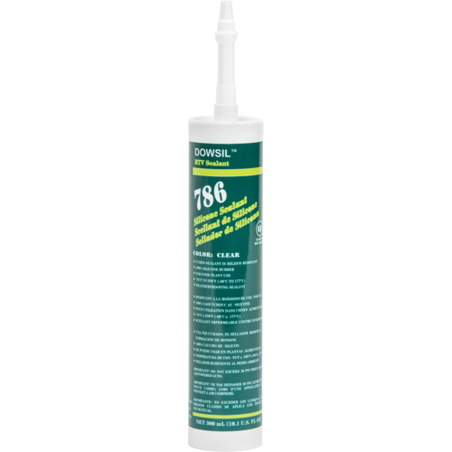 Silicone Sealant, 300 ml, Cartridge, Clear Nassau Supply