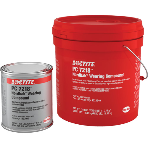 Compos&eacute; anti-usure 7218, 25 lb, Seau, Deux composants, Gris Nassau Supply