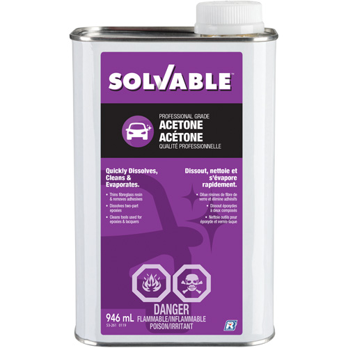 Ac&eacute;tone liquide, 946 ml Nassau Supply