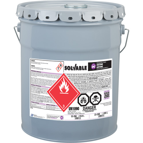 Ac&eacute;tone liquide, 18,9 L Nassau Supply