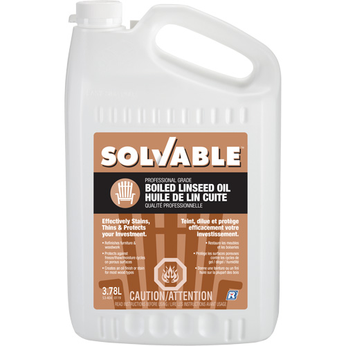Boiled Linseed Oil, Jug, 3.78 L Net Volume Nassau Supply