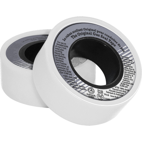 PTFE Thread Sealant Tape, 480" L x 3/4" W, White Nassau Supply