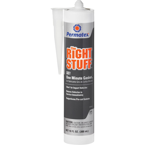 The Right Stuff&reg; Instant Gasket Maker, Cartridge, Grey Nassau Supply