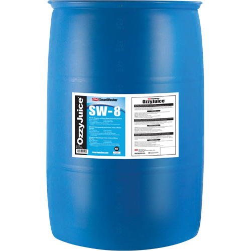 Produit d&eacute;graissant SmartWasher OzzyJuice SW-8 pour a&eacute;ronefs, armes et une s&eacute;lectin de m&eacute;taux, Baril Nassau Supply