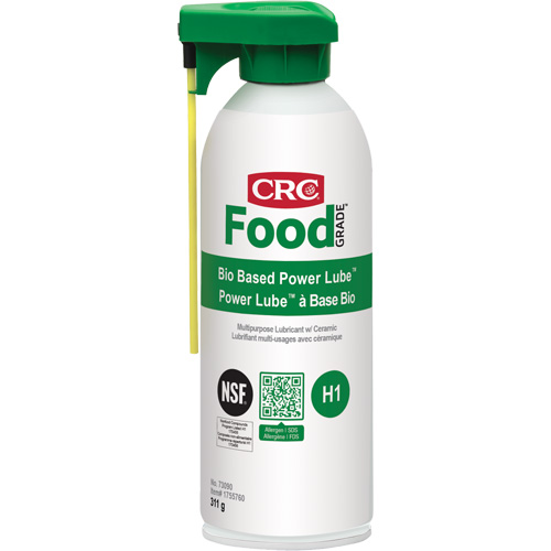 Lubrifiant polyvalent Power Lube biosourc&eacute; FoodGrade avec c&eacute;ramique, Canette a&eacute;rosol Nassau Supply