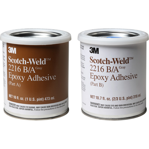 Scotch-Weld Adhesive, 32 fl. oz., Kit, Two-Part, Grey Nassau Supply