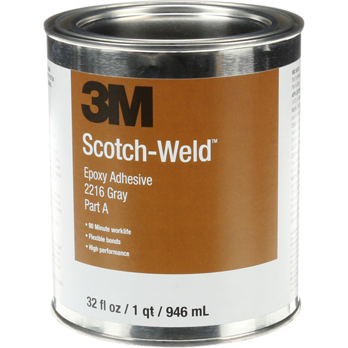 Scotch-Weld Adhesive, 32 fl. oz., Kit, Two-Part, Grey Nassau Supply