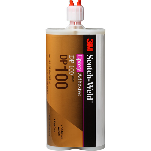 Scotch-Weld Adhesive, 400 ml, Cartridge, Two-Part, Clear Nassau Supply