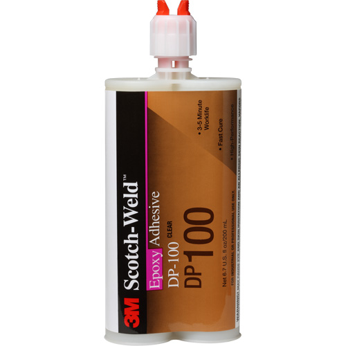Scotch-Weld Adhesive, 200 ml, Cartridge, Two-Part, Translucent Nassau Supply