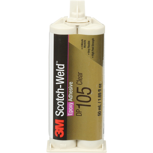 Scotch-Weld Adhesive, 1.7 fl. oz., Cartridge, Two-Part, Translucent Nassau Supply