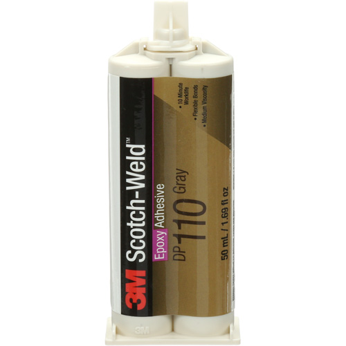 Scotch-Weld Adhesive, 1.64 fl. oz., Cartridge, Two-Part, Grey Nassau Supply