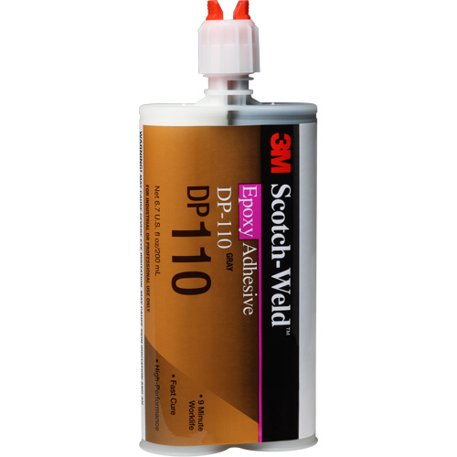 Scotch-Weld Adhesive, 200 ml, Cartridge, Two-Part, Grey Nassau Supply