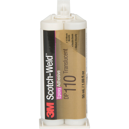 Scotch-Weld Adhesive, 1.64 fl. oz., Dual Cartridge, Two-Part, Clear Nassau Supply