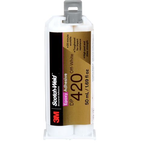 Scotch-Weld Adhesive, 1.25 fl. oz., Cartridge, Two-Part, Off-White Nassau Supply