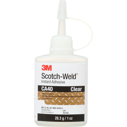 Adh&eacute;sif instantan&eacute;, 1 oz, Bouteille, Jaune Nassau Supply