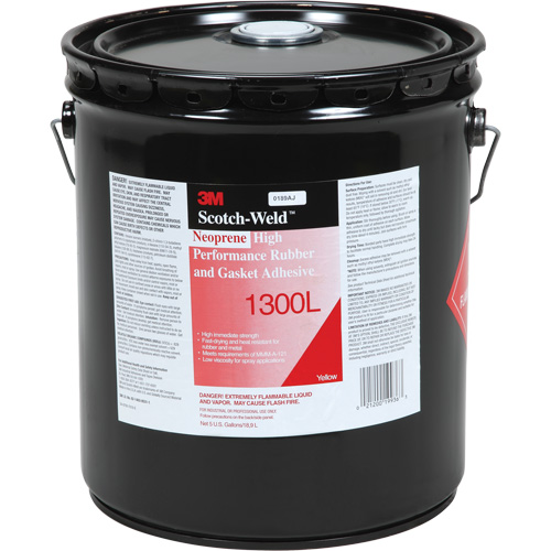 High-Performance Rubber & Gasket Adhesive, Pail, Yellow Nassau Supply