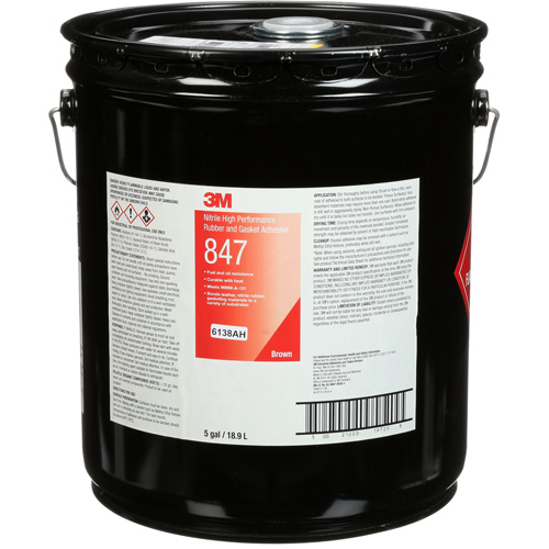 Scotch-Weld High-Performance Rubber & Gasket Adhesive, Pail, Brown Nassau Supply