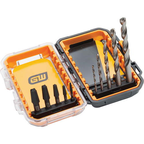 Jeu d'extracteurs de vis Bolt Biter, Acier alli&eacute;, 10 Morceaux Nassau Supply