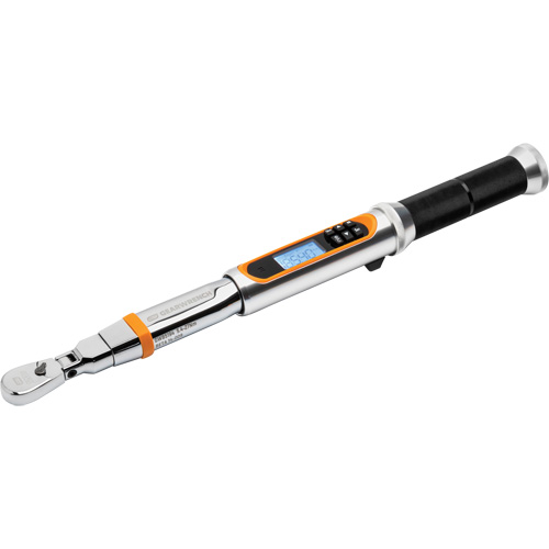 120XP Flex Head Torque Wrench with Angle, Electronic, 1/4" Square Drive, 24 - 240 in-lbs. Nassau Supply