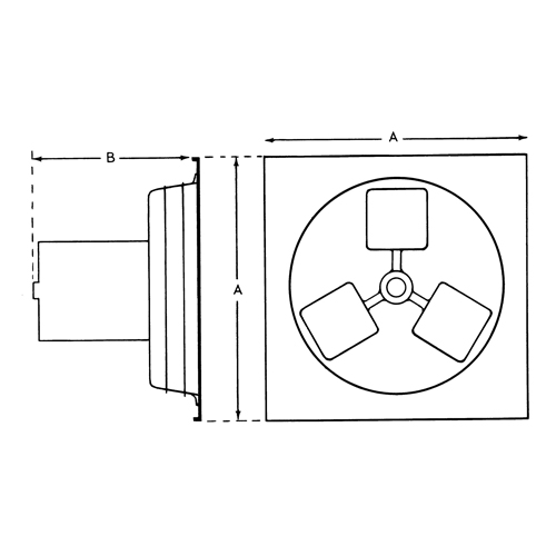 Exhaust Fan 12" 1SP Panel Series Nassau Supply