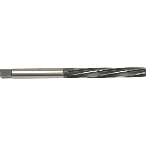 Hand Reamer, #2, Spiral Flute, High Speed Steel, Straight Shank Nassau Supply