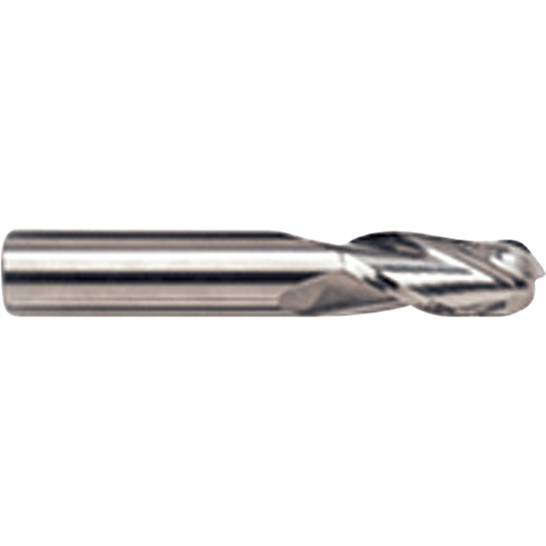 Ball Nose End Mill, 1/8" Dia., 4 Flutes, Carbide Nassau Supply