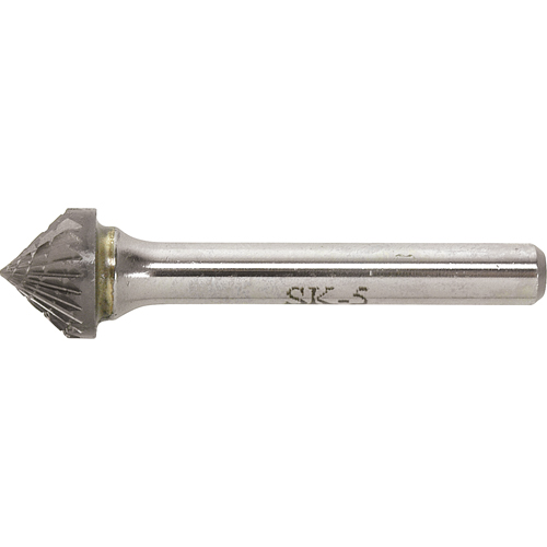 Solid Carbide Burr, SK-1, 1/4" Dia., 1/4" Shank, 1/8" Depth of Cut Nassau Supply