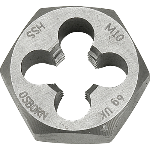 &eacute;crou-fili&egrave;re hexagonal, dia. 2,22", Filet de 1-1/4"-9, Acier rapide Nassau Supply