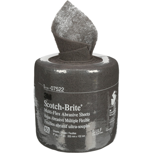Rouleaux de feuilles Scotch-Brite, Carbure de silicium, 8", Grain Ultra fin Nassau Supply