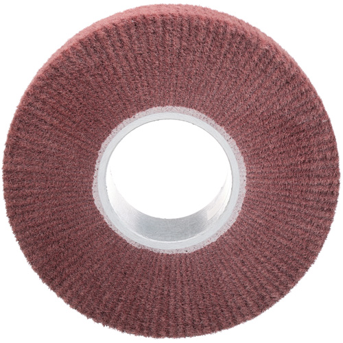 Brosse &agrave; lamelle de finition Scotch-Brite, Oxyde d'aluminium, Grain Fin, 8" x 2" x 3" Nassau Supply