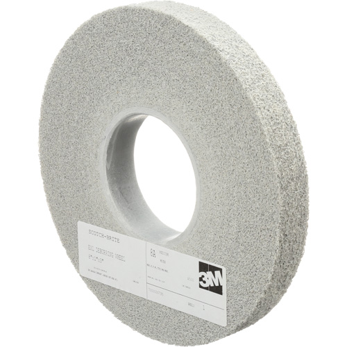 Scotch-Brite EXL Deburring Wheels, 8" x 1", 3" Arbor, Aluminum Oxide Nassau Supply
