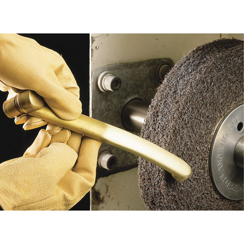 Meules de finition Scotch-Brite, 8" x 1", Arbre de 3" Nassau Supply