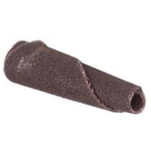 Cartouche de bande abrasive conique ALO, 100 Grain, 3/16" dia., Oxyde d'aluminium, 1" lo, 1/8" Dimension de l'arbre Nassau Supply