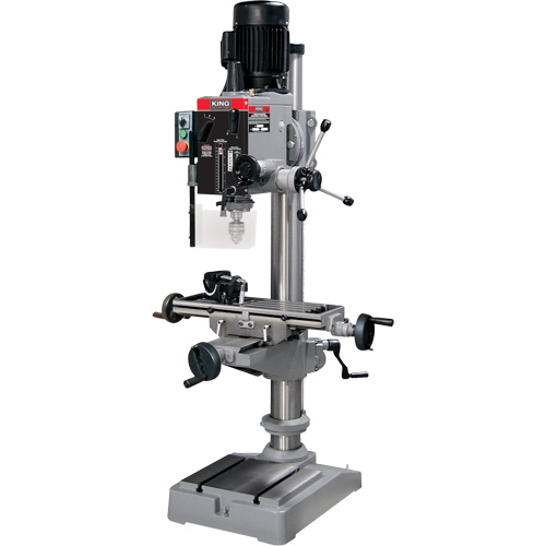 Gearhead Milling Drilling Machine, 6 Speeds, 1-1/4" Drilling Capacity Nassau Supply